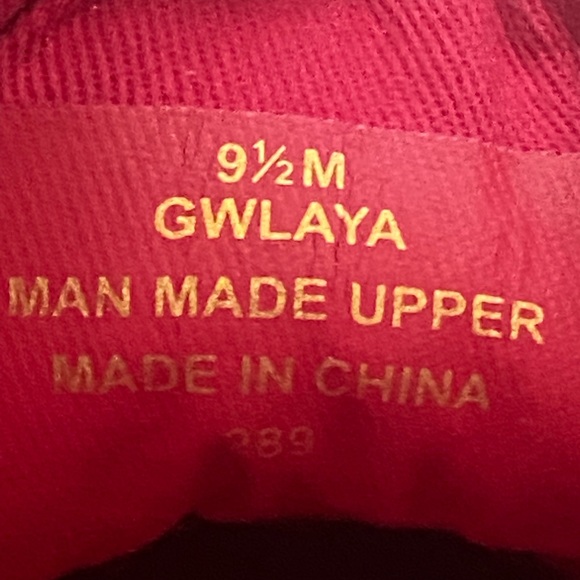 Guess Vibrant Red Sneakers With Animal Print Detail Women Size 9.5 - Picture 3 of 8